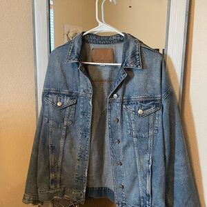 American Eagle Outfitters Blue Denim Jean Jacket Timeless Style